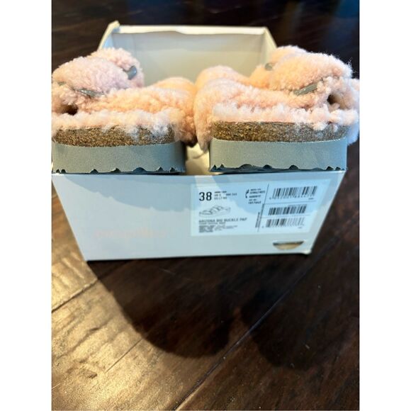 NWT Papillio by Birkenstock Arizona Big Buckle Platform Teddy sandal, $180 - Picture 7 of 8